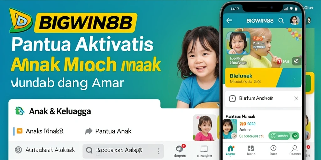 Screenshot antarmuka aplikasi BIGWIN88 untuk mengawasi anak.
