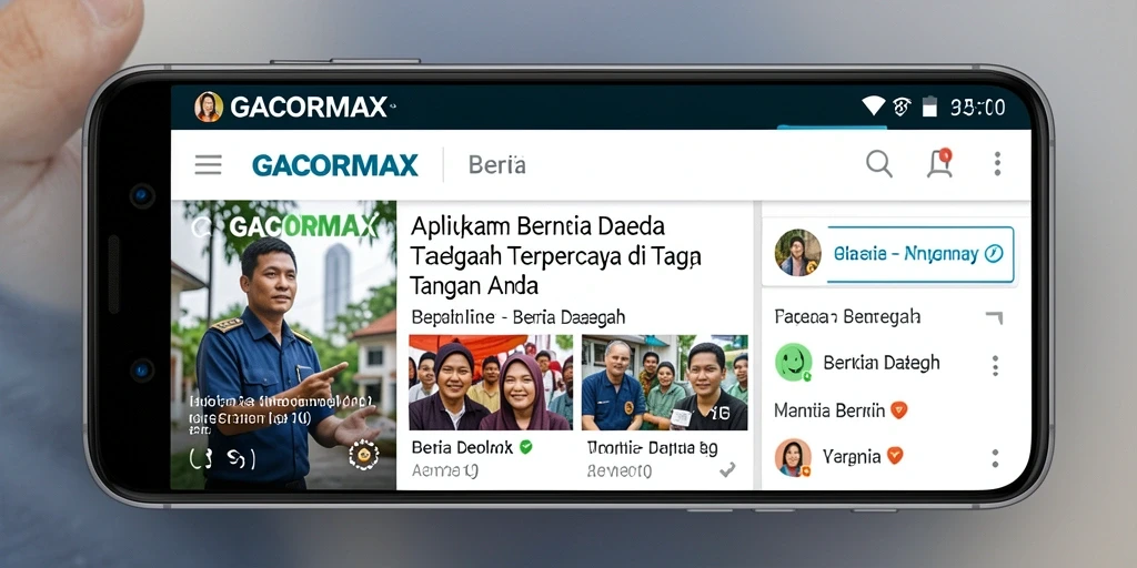 Tampilan antarmuka GACORMAX yang menarik dan informatif.