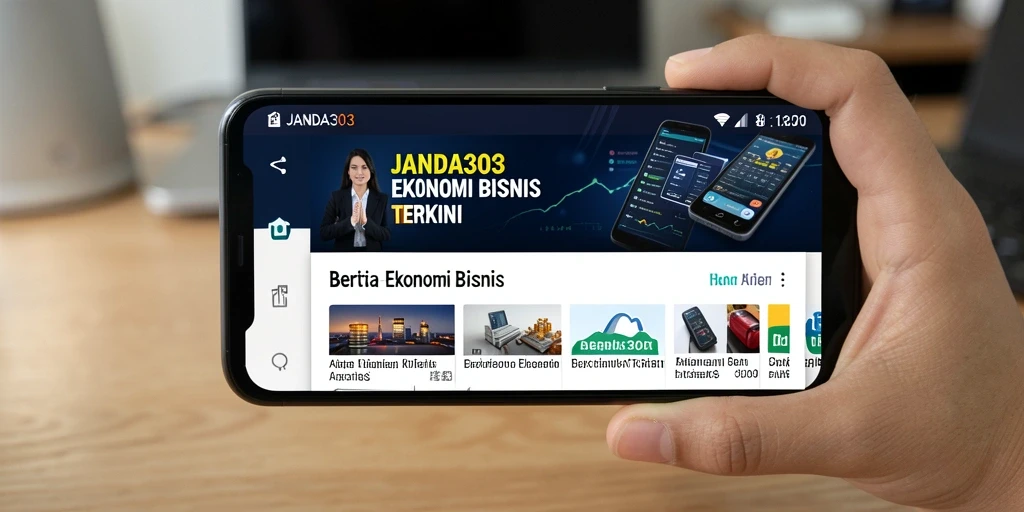 Antarmuka JANDA303 menampilkan berita ekonomi dengan menarik dan informatif.